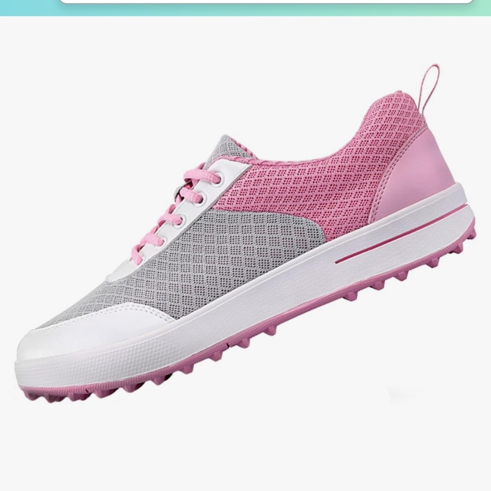 PGM Ladies Breathable Spikeless Golf Shoes for Women, Lightweight Mesh Casual Wa